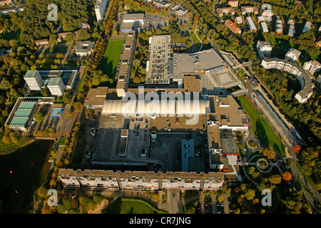 Vue aérienne, Marl-Mitte avec centre, avec l'hôtel de ville et Marler Stern shopping centre, de la Marne, Région de la Ruhr, Rhénanie du Nord-Westphalie Banque D'Images