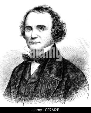 Mason, James Murray, 3.11.1798 - 28.4.1871, politicien américain (Déc.), envoyé des États-Unis Confederate Staates en Grande-Bretagne et en France 1861 - 1865, portrait, gravure de bois, 1862, Banque D'Images