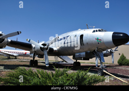 Lockheed L-749 Constellation modèle au musée Planes of Fame, Valle, Arizona, USA Banque D'Images