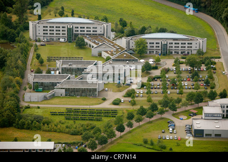 Vue aérienne d'Wiesenbusch, l'IWG, innovation centre, Pilkington Deutschland, Glashuette Gladbeck glassworks Banque D'Images