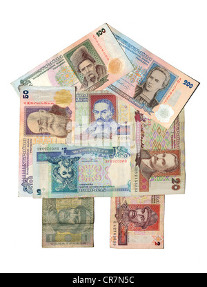 Billet historique, l'Ukrainien hryvnia 1994-2004 Banque D'Images