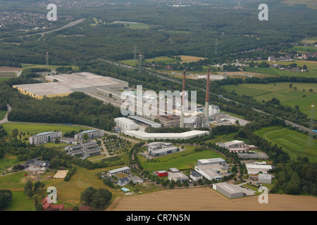 Vue aérienne d'Wiesenbusch, l'IWG, innovation centre, Pilkington Deutschland, Glashuette Gladbeck glassworks Banque D'Images