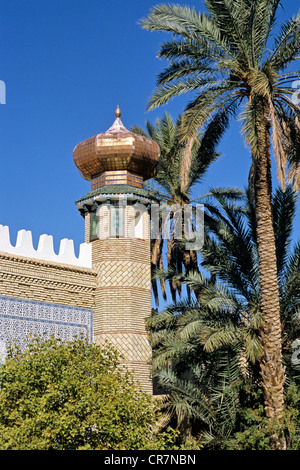 La Tunisie, région du Sud, Tozeur, Dar Cherait museum hotel Banque D'Images