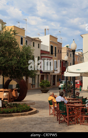 L'Espagne, Îles Baléares, Minorque, Ciutadella, vieux centre-ville historique Banque D'Images