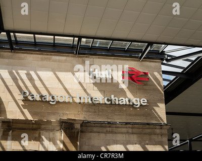 Signe d'échange Hull Paragon Kingston-upon-Hull, Royaume-Uni Yorkshire Banque D'Images