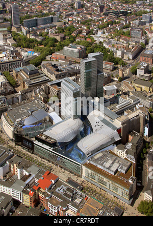 Vue aérienne, Centre commercial Zeil, Frankfurt am Main, Hesse, Germany, Europe Banque D'Images