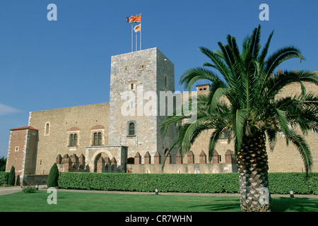 France, Pyrénées Orientales, Perpignan, le palais des Rois de Majorque Banque D'Images