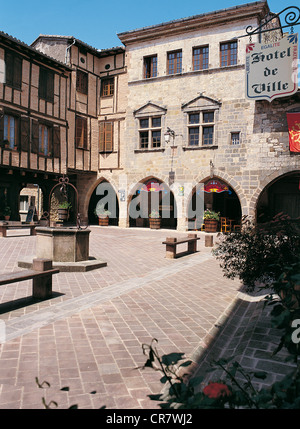 La France, Tarn, Castelnau de Montmiral étiqueté Les Plus Beaux Villages de France (Les Plus Beaux Villages de France) Banque D'Images