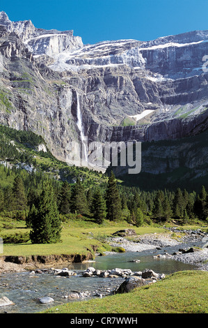 France, Hautes Pyrénées, le Cirque de Gavarnie, Patrimoine Mondial de l'UNESCO Banque D'Images