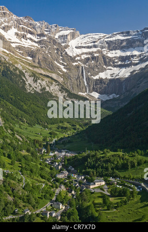 France, Hautes Pyrénées, le Cirque de Gavarnie, Patrimoine Mondial de l'UNESCO Banque D'Images