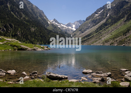 France, Hautes Pyrénées, Cauterets, le lac de Gaube Banque D'Images