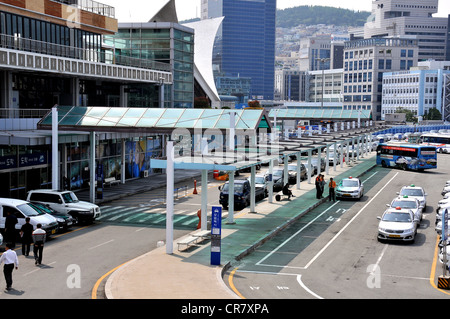 Terminal de ferry, Busan, Corée du Sud Banque D'Images