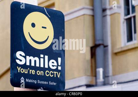 En Vidéosurveillance, West Sussex Bognor Regis Banque D'Images