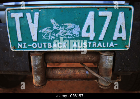 L'Australie, Territoire du Nord, Watarrka National Park, George Gill Gamme collines entre Kings Canyon et Kathleen Springs, jeep Banque D'Images