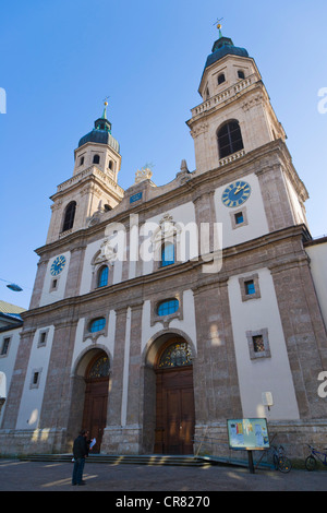 Jesuitenkirche, église des Jésuites, l'église de l'université, Innsbruck, Tyrol, Autriche, Europe Banque D'Images