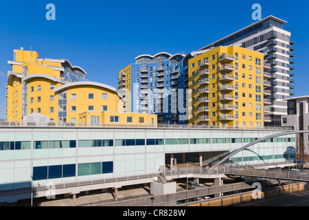 Crown Heights, Skyline Plaza, Pont Churchill Way, Basingstoke, Hampshire, Angleterre, Royaume-Uni, Europe Banque D'Images