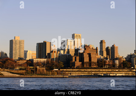 Toits de Brooklyn Heights, New York City, New York, USA, Amérique du Nord Banque D'Images