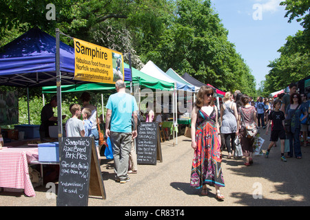 Ville & campagne dimanche Farmers Market - Alexandra Palace Park - Londres - Muswell Hill Banque D'Images