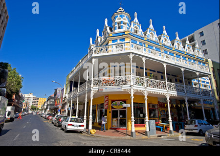 L'Afrique du Sud, Western Cape, Cape Town, bâtiments néerlandais sur le long chemin Banque D'Images