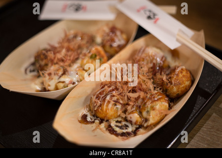 Au Musée Takoyaki, près d'Universal City, à Osaka, région du Kansai, Japon Banque D'Images