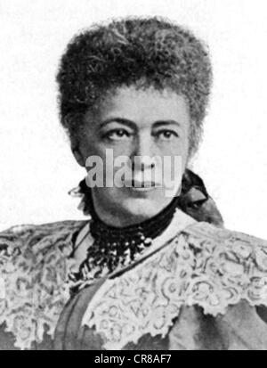 Suttner, Bertha von, 9.6.1843 - 21.6.1914, pacifiste et paternité autrichienne, portrait, vers 1900, Banque D'Images