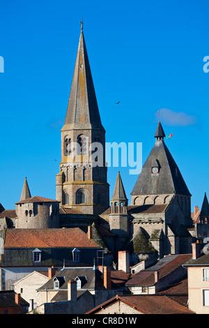 France, Haute Vienne, Le Dorat, Collegiate de St Pierre de Dorat Banque D'Images