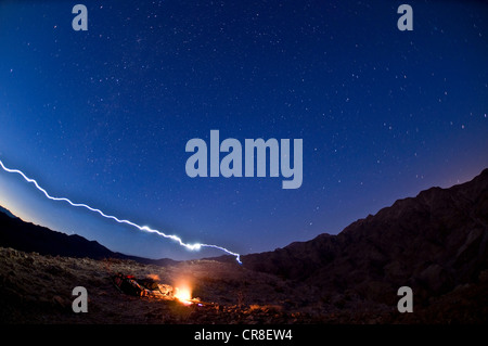 Desert camp dans Death Valley National Park, California, USA Banque D'Images