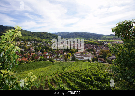 Avis de Staufen im Breisgau, Forêt Noire, Bade-Wurtemberg, Allemagne, Europe Banque D'Images