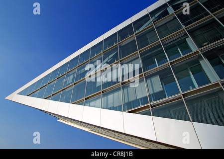 Immeuble de bureaux modernes, Dockland, sur l'Elbe, du port de pêche, Altona, St Pauli, port de Hambourg, ville hanséatique de Hambourg Banque D'Images