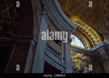 L'intérieur de l'église historique de Sant'Andrea al Quirinale à Rome. Banque D'Images
