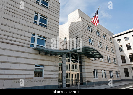 Ambassade des États-Unis, Pariser Platz, quartier Mitte, Berlin, Allemagne, Europe Banque D'Images