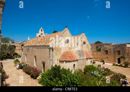 Moni Monastère d'Arkadi, Crète, Grèce, Europe Banque D'Images