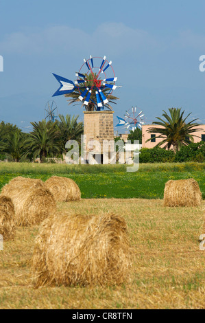 Moulin à Sant Jordi, Majorque, Îles Baléares, Espagne, Europe Banque D'Images