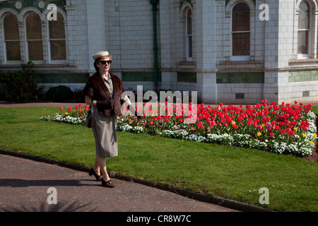 1940 dressed woman Banque D'Images