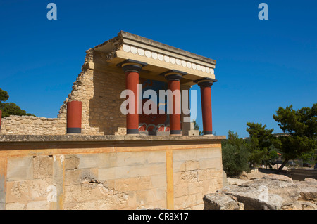 Excavation, Palais Minoen de Knossos, Héraklion, Crète, Grèce, Europe Banque D'Images