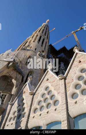 La Sagrada Familia, Temple Expiatori de la Sagrada Familia, la Basilique et l'Église expiatoire de la Sainte Famille, Barcelone Banque D'Images