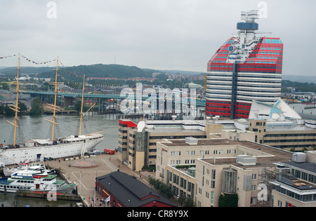 Göteborg, Suède vu du port Banque D'Images