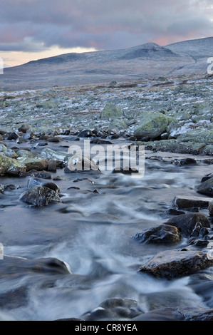 Leirungsdalen, paysage de montagne dans le parc national de Jotunheimen, Norway, Scandinavia, Europe Banque D'Images