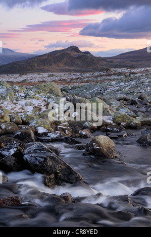 Leirungsdalen, paysage de montagne dans le parc national de Jotunheimen, Norway, Scandinavia, Europe Banque D'Images