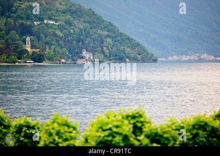 Vue panoramique,vue magnifique sur le Lac de Como, riche & célèbre,Villas de luxe, les lacs italiens, le lac de Côme, Italie Banque D'Images