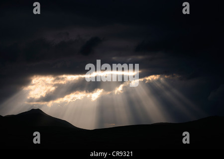 Le paysage dans le Parc National de Rondane, Norvège, Europe Banque D'Images