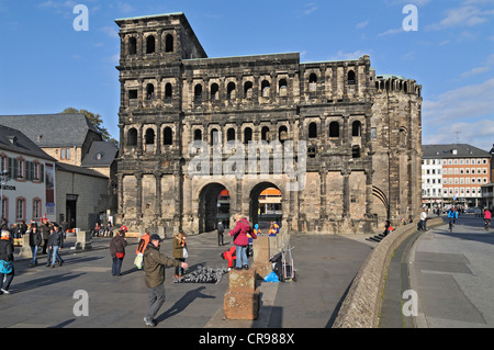 Porta Nigra de Trèves, Rhénanie-Palatinat, Allemagne, Europe Banque D'Images