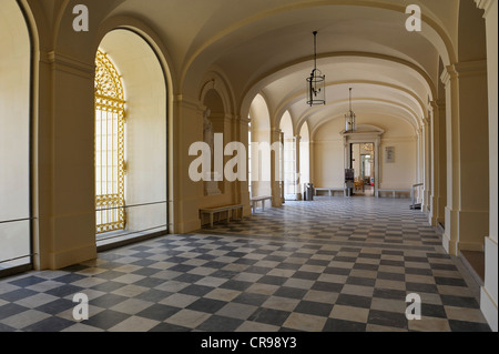 Entrée privée, Schloss Herrenchiemsee palace, Bavaria, Germany, Europe Banque D'Images