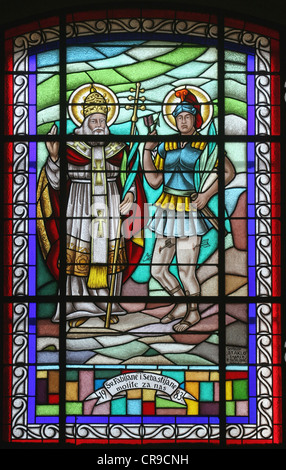 Saint Fabien et Saint Sébastien Banque D'Images