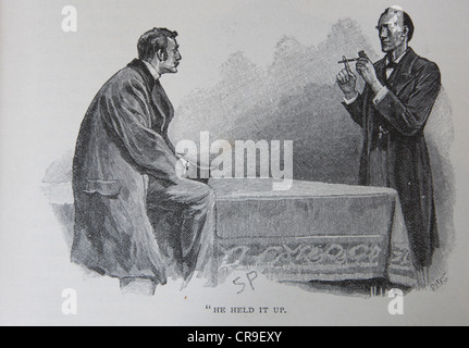 Sherlock Holmes et le Dr Watson, Strand Magazine, 1893 Banque D'Images