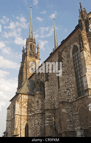 St Pierre et Paul Cathédrale, Brno, Moravie, République Tchèque Banque D'Images