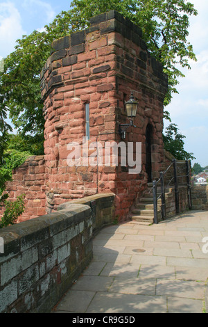 Boneswaldesthornes Tower Remparts Chester Cheshire Angleterre Banque D'Images