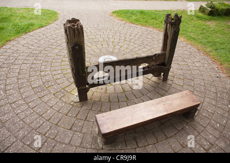 Les stocks sur village green, Chipping Campden Banque D'Images