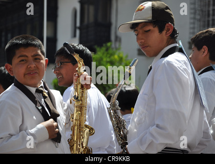 Fête de la Virgen del Rosario de Cusco fête/procession - Cusco, Pérou Banque D'Images