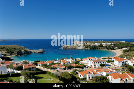 Le Horseshoe Bay dans la région de arenal d'en castell espagne Minorque Banque D'Images